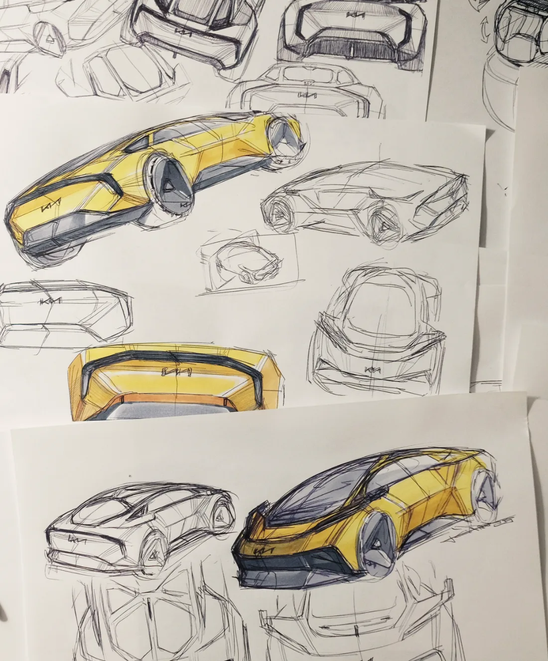 Kia design sketches